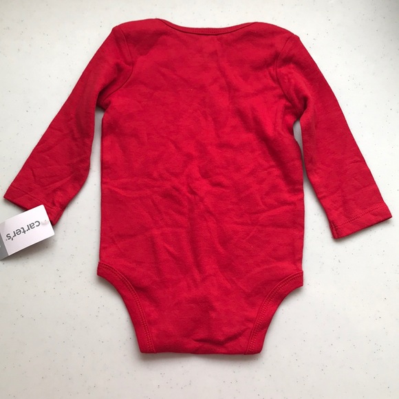 5/$25 CARTER’S NWT Christmas Onesie LS Screenprint - Picture 5 of 5